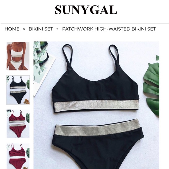 Never worn cute patchwork bikini! - Picture 2 of 4